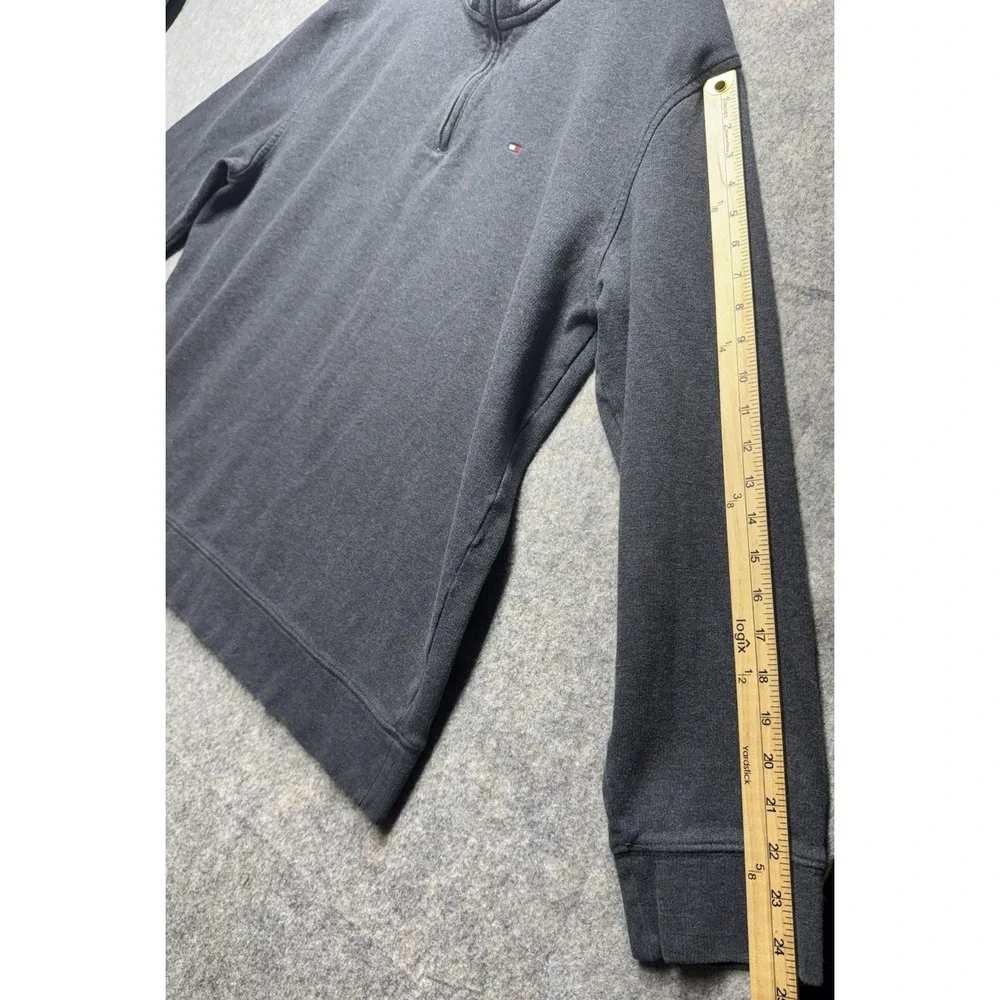 Men's Tommy Hilfiger 1/4 Zip Pullover Sweater - Grey - XXLarge‎